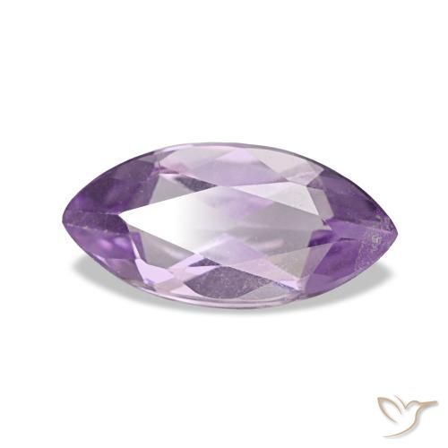 0.91 ct Violet Amethyst Stone, Natural Amethyst in Marquise Facet Shape for Sale