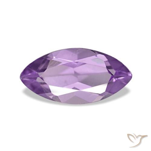 1.08 ct Violet Amethyst Gemstone, Amethyst Gem in Marquise Facet Shape for Sale.