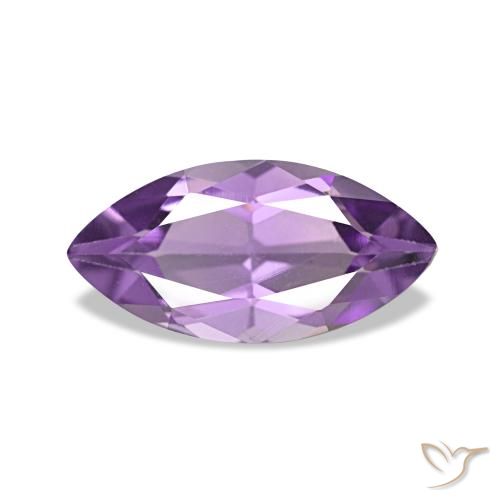 0.92 ct Violet Amethyst Gemstone, Amethyst Gem in Marquise Facet Shape for Sale.