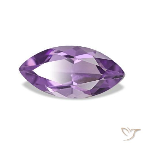 0.92 ct Violet Amethyst Stone, Natural Amethyst in Marquise Facet Shape for Sale