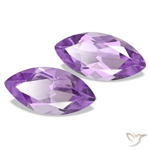 1.94 ctw Violet Amethyst Stones, Natural Amethyst in Marquise Facet Shape for Sale
