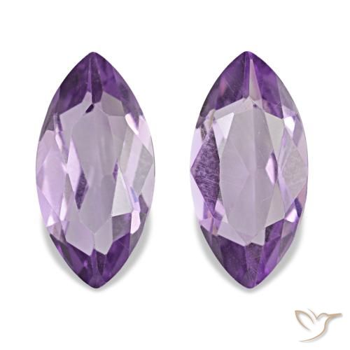 1.94 ctw Violet Amethyst Gemstones, Amethyst Gems in Marquise Facet Shape for Sale.