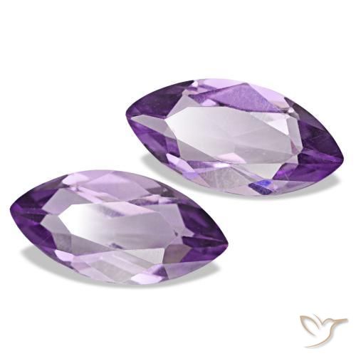 1.94 ctw Violet Amethyst Stones, Natural Amethyst in Marquise Facet Shape for Sale