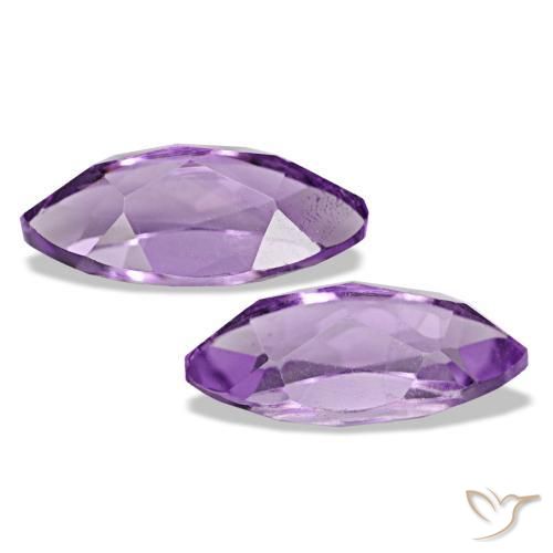 Amethyst Gemstones in 10 x 5 mm (calibrated) Size for Sale, Amethyst Stones in Medium Violet Color