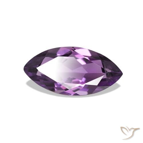 1.02 ct Violet Amethyst Stone, Natural Amethyst in Marquise Facet Shape for Sale