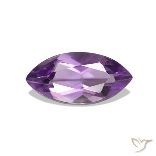 1.06 ct Violet Amethyst Gemstone, Amethyst Gem in Marquise Facet Shape for Sale.