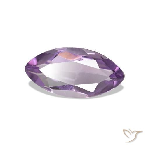 0.98 ct Violet Amethyst Stone, Natural Amethyst in Marquise Facet Shape for Sale