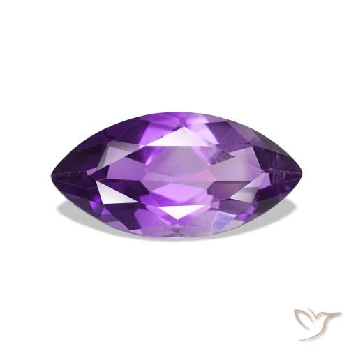 0.90ct Medium Violet Amethyst, Marquise, VVS-VS