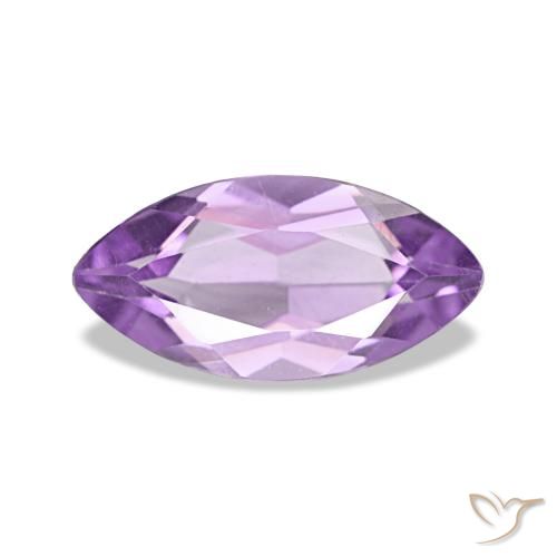 0.96 ct Violet Amethyst Gemstone, Amethyst Gem in Marquise Facet Shape for Sale.