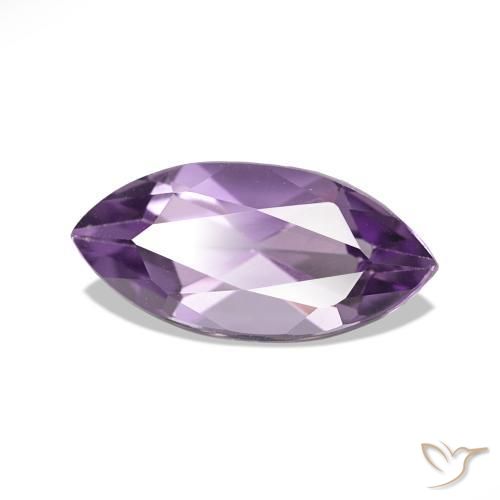 1.06 ct Violet Amethyst Stone, Natural Amethyst in Marquise Facet Shape for Sale