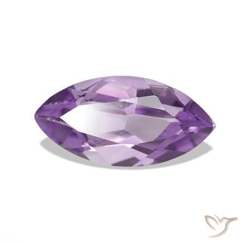 1.18 ct Violet Amethyst Stone, Natural Amethyst in Marquise Facet Shape for Sale