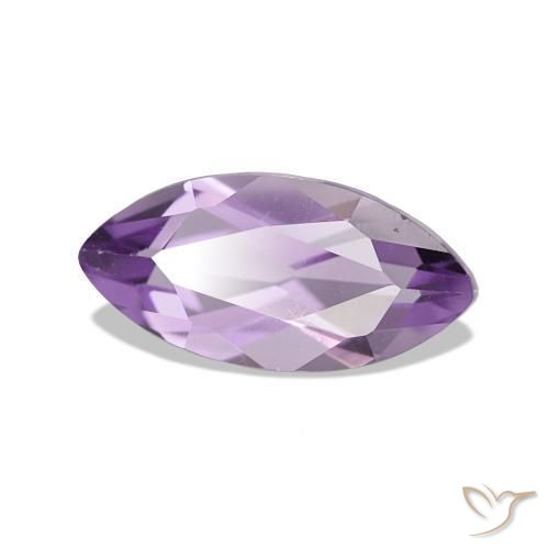 1.05 ct Violet Amethyst Stone, Natural Amethyst in Marquise Facet Shape for Sale