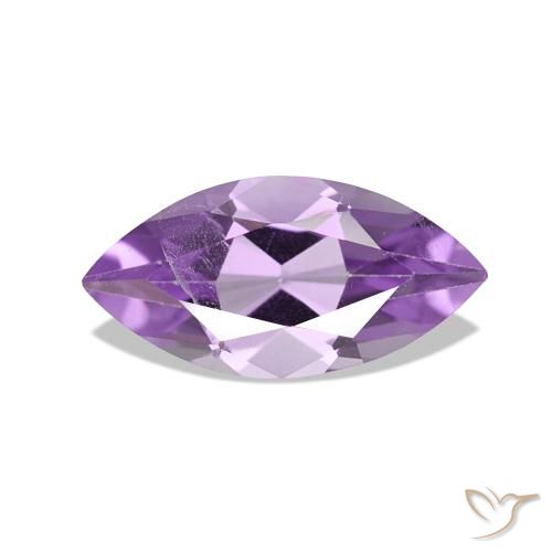 0.89 ct Violet Amethyst Gemstone, Amethyst Gem in Marquise Facet Shape for Sale.