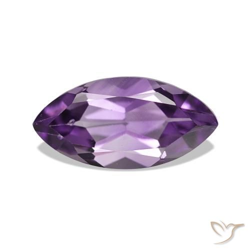 1.07 ct Violet Amethyst Gemstone, Amethyst Gem in Marquise Facet Shape for Sale.