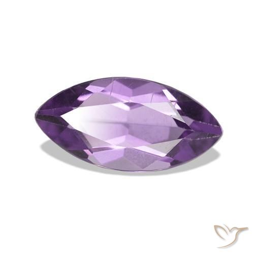 1.07 ct Violet Amethyst Stone, Natural Amethyst in Marquise Facet Shape for Sale