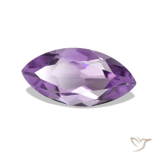 1.01 ct Violet Amethyst Stone, Natural Amethyst in Marquise Facet Shape for Sale