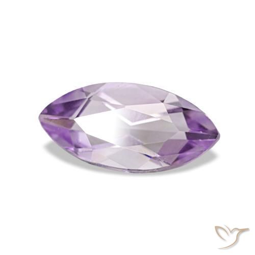 0.86 ct Violet Amethyst Stone, Natural Amethyst in Marquise Facet Shape for Sale