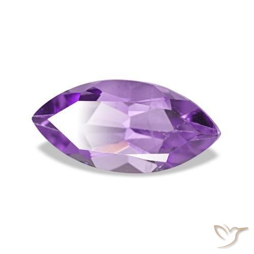 1.02 ct Violet Amethyst Stone, Natural Amethyst in Marquise Facet Shape for Sale