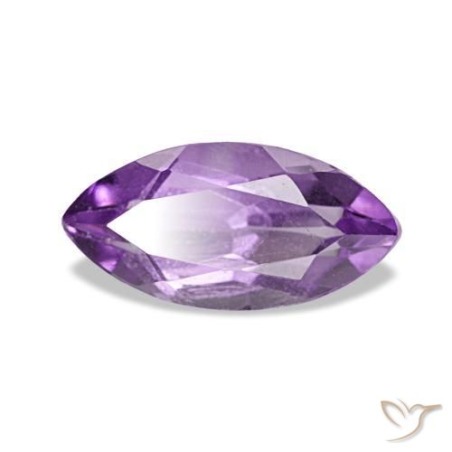 1.14 ct Violet Amethyst Stone, Natural Amethyst in Marquise Facet Shape for Sale