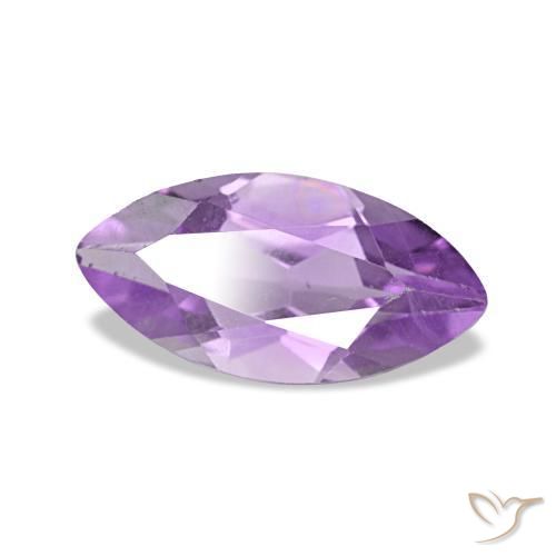 1.00 ct Violet Amethyst Stone, Natural Amethyst in Marquise Facet Shape for Sale