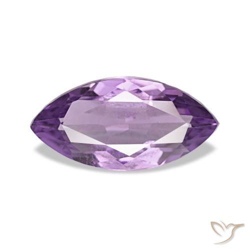 1.00 ct Violet Amethyst Gemstone, Amethyst Gem in Marquise Facet Shape for Sale.