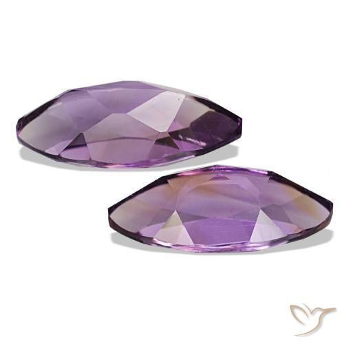 Amethyst Gemstones in 10 x 5 mm (calibrated) Size for Sale, Amethyst Stones in Medium Violet Color