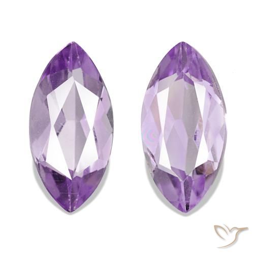 2.03 ctw Violet Amethyst Gemstones, Amethyst Gems in Marquise Facet Shape for Sale.