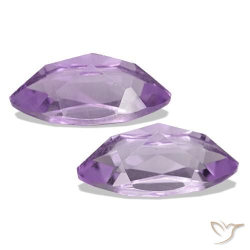 Amethyst Gemstones in 10 x 5 mm (calibrated) Size for Sale, Amethyst Stones in Light-Medium Violet Color