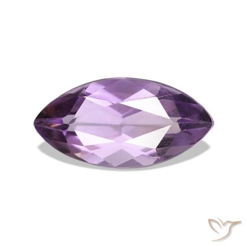 1.02 ct Violet Amethyst Gemstone, Amethyst Gem in Marquise Facet Shape for Sale.