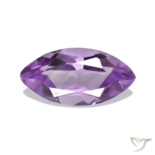 1.03 ct Violet Amethyst Gemstone, Amethyst Gem in Marquise Facet Shape for Sale.