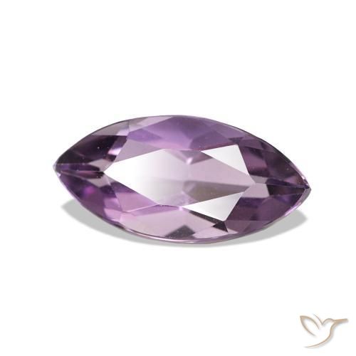1.06 ct Violet Amethyst Stone, Natural Amethyst in Marquise Facet Shape for Sale