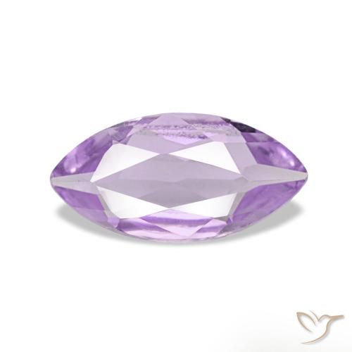 0.85 ct Violet Amethyst Gemstone, Amethyst Gem in Marquise Facet Shape for Sale.