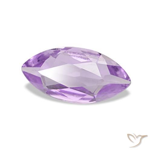 0.85 ct Violet Amethyst Stone, Natural Amethyst in Marquise Facet Shape for Sale