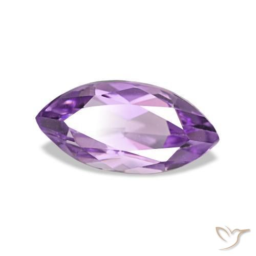 1.08 ct Violet Amethyst Stone, Natural Amethyst in Marquise Facet Shape for Sale