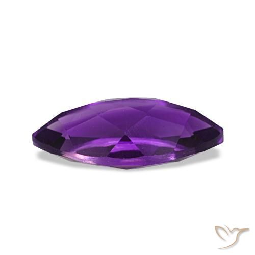 Amethyst Gemstone in 10 x 5 mm (calibrated) Size for Sale, Amethyst Stone in Vivid Violet Color