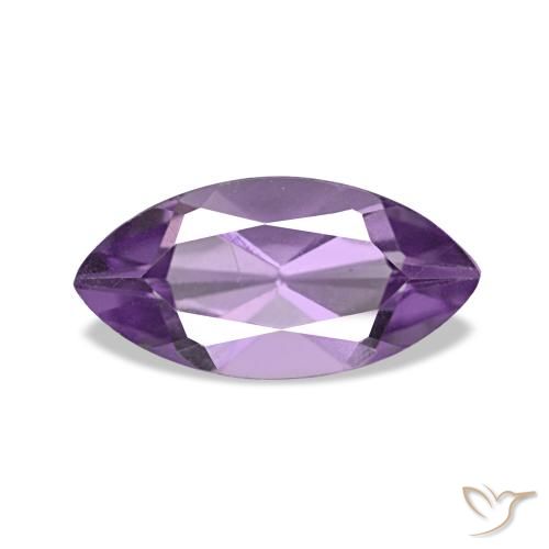 1.04 ct Violet Amethyst Gemstone, Amethyst Gem in Marquise Facet Shape for Sale.