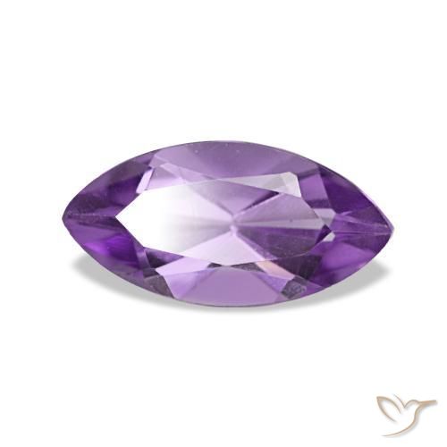1.04 ct Violet Amethyst Stone, Natural Amethyst in Marquise Facet Shape for Sale