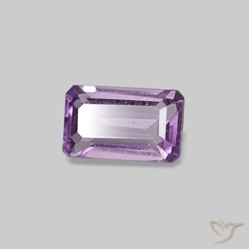 0.29 ct Violet Amethyst Stone, Natural Amethyst in Octagon Step Cut Shape for Sale