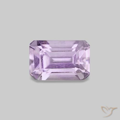 0.60 ct Violet Amethyst Gemstone, Amethyst Gem in Octagon Step Cut Shape for Sale.
