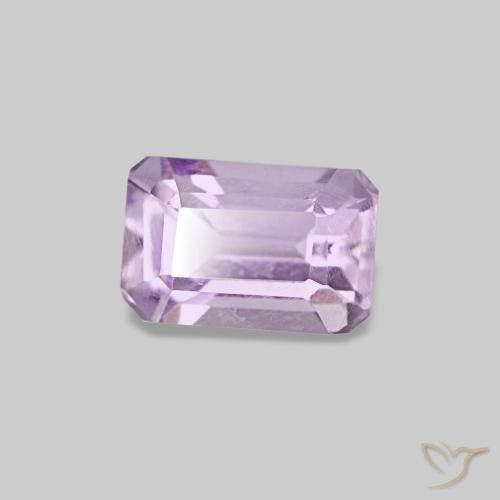 0.60 ct Violet Amethyst Stone, Natural Amethyst in Octagon Step Cut Shape for Sale