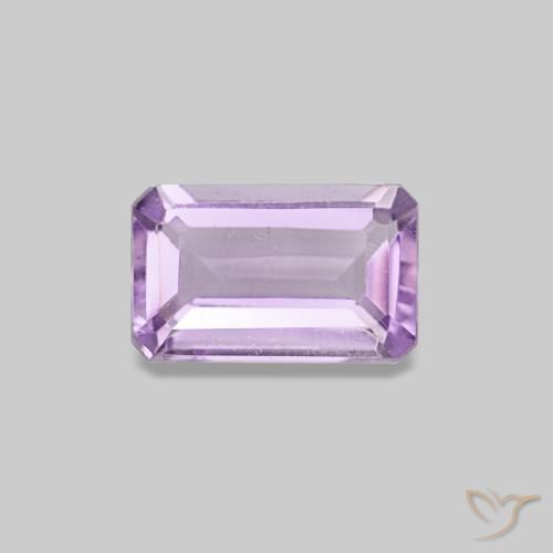 0.29 ct Violet Amethyst Gemstone, Amethyst Gem in Octagon Step Cut Shape for Sale.