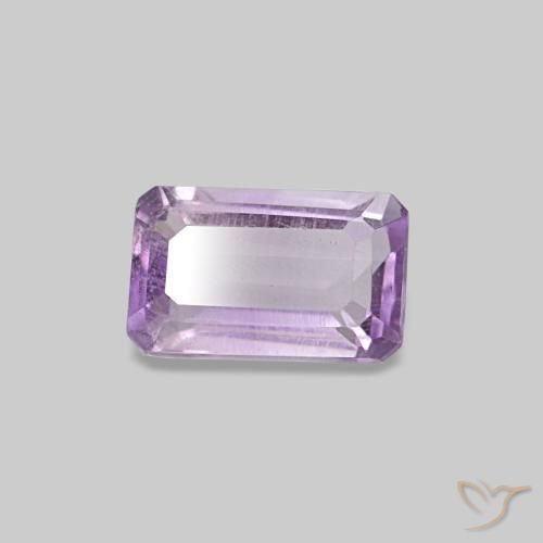 0.28 ct Violet Amethyst Stone, Natural Amethyst in Octagon Step Cut Shape for Sale