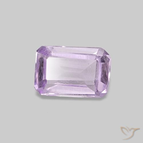 0.40 ct Violet Amethyst Stone, Natural Amethyst in Octagon Step Cut Shape for Sale