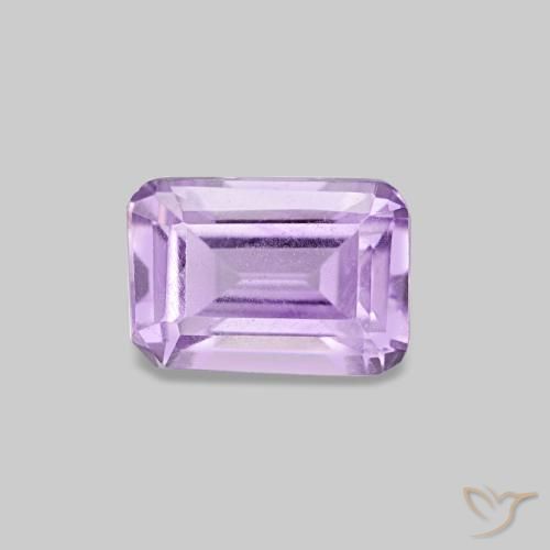 0.52 ct Violet Amethyst Gemstone, Amethyst Gem in Octagon Step Cut Shape for Sale.