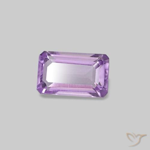 0.27 ct Violet Amethyst Stone, Natural Amethyst in Octagon Step Cut Shape for Sale