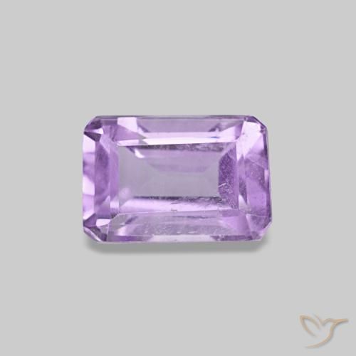 0.62ct Pinkish Violet Amethyst, Emerald Cut, VS