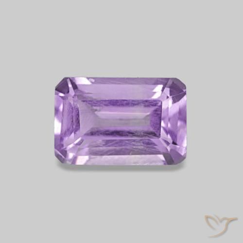 0.58ct Medium Violet Amethyst, Emerald Cut, VS
