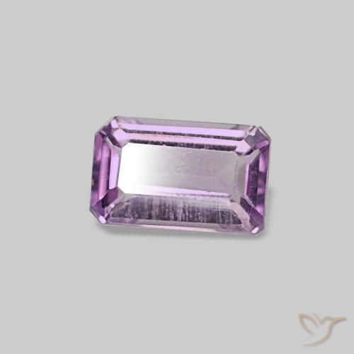 0.29 ct Violet Amethyst Stone, Natural Amethyst in Octagon Step Cut Shape for Sale