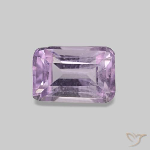0.57 ct Violet Amethyst Gemstone, Amethyst Gem in Octagon Step Cut Shape for Sale.