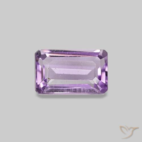 0.31 ct Violet Amethyst Gemstone, Amethyst Gem in Octagon Step Cut Shape for Sale.